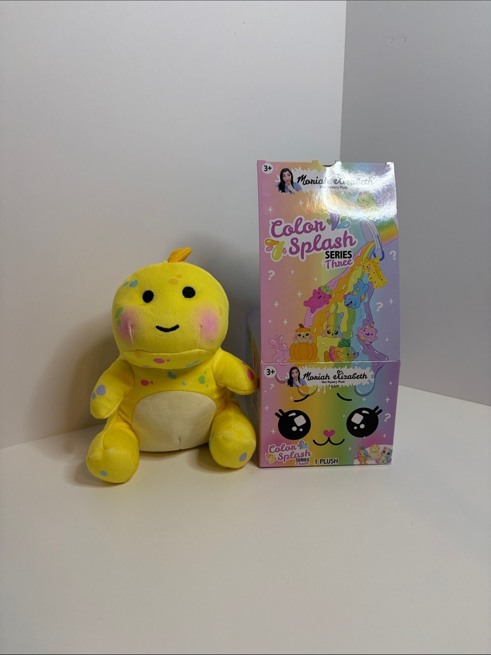 Moriah Elizabeth Color Splash Plush - Pastel Rainbow Plush Toy